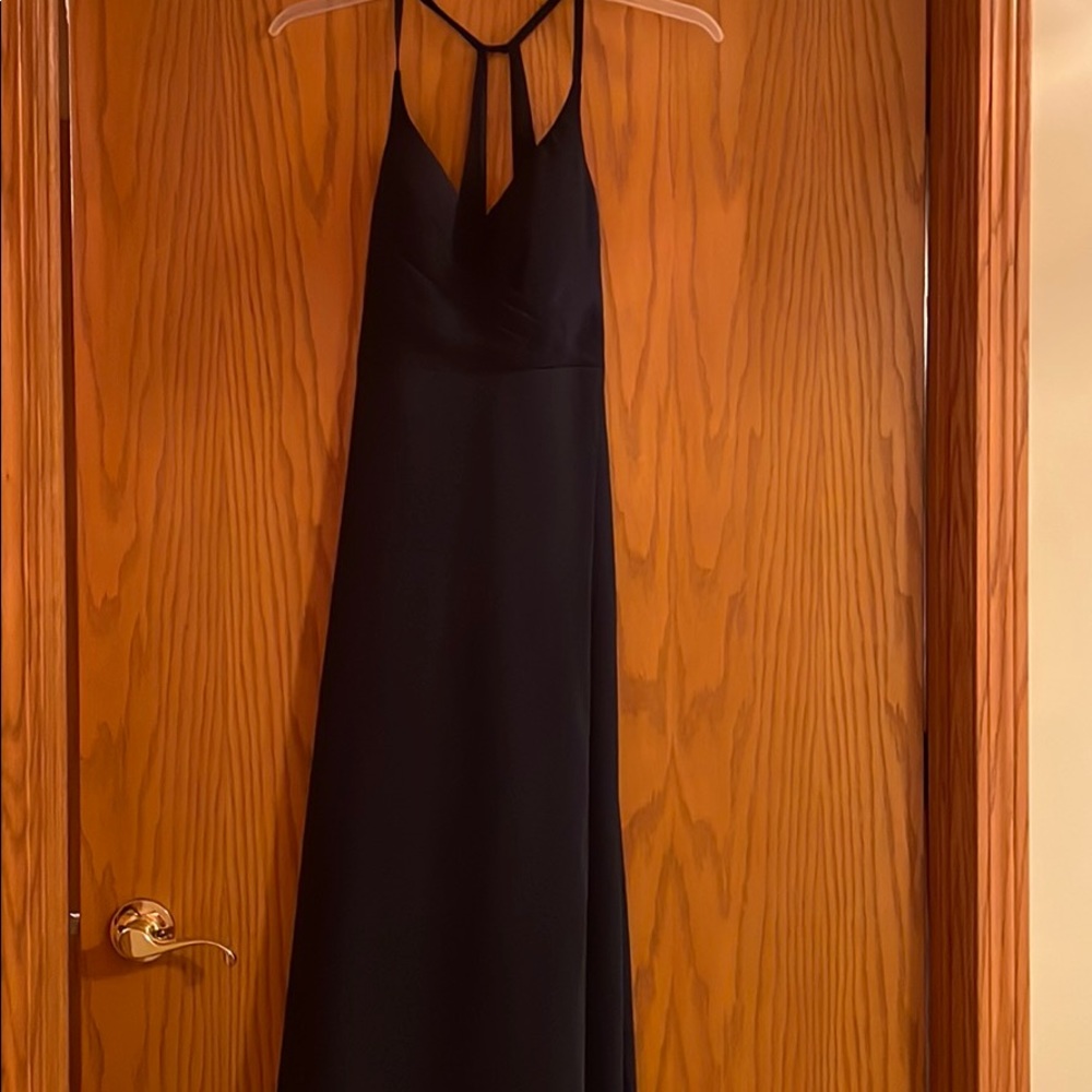 Navy blue bridesmaid dress